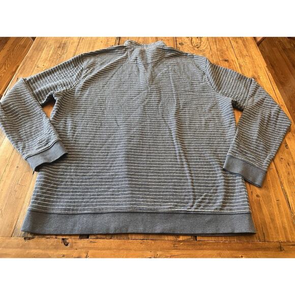 Johnnie O 1/4 Quarter Zip Size XL Sweater Striped Pullover Popover - Picture 11 of 15